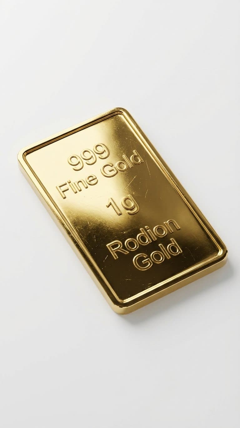 1g Gold Bar – 999.9 Fine Gold